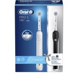 Oral-B Pro 1 790 Sensitive Elektrische tandenborstels - 2 stuks - zwart wit