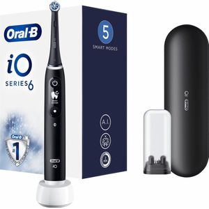 Oral-B iO Smile – Elektrische Tandenborstel – Inclusief 2 Ultimate Clean Opzetborstels – Interactief Display – Zwarte Design