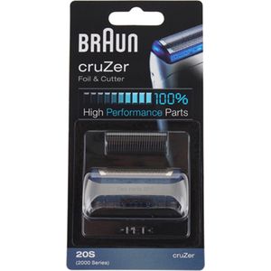 Braun Series 1 20S Foil & Cutter Zwart - Vervangend Scheerblad