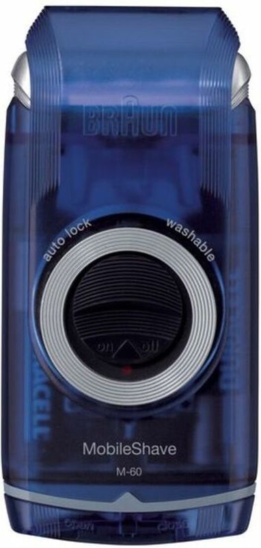 Braun - MobileShave - Ontharingsapparaat - Zwart/Blauw - RVS