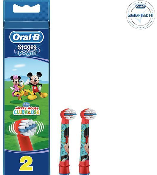 Oral-B Kids Mickey Mouse Opzetborstel - 2 Stuks