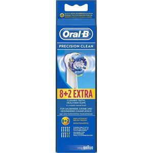 Oral-B Precision Clean - Opzetborstels -  8+2 stuks - Blauw en wit