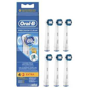 Oral-B - Precision Clean - Opzetborstels - Wit - 6 Stuks
