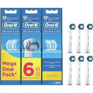 Oral-B Precision Clean - Opzetborstels - 6 stuks - Wit