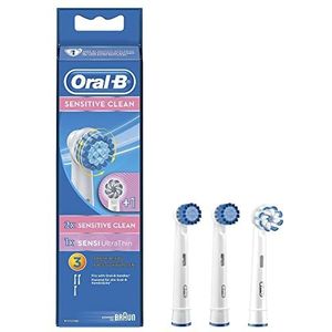 Oral-B Sensitive reserveborstelkoppen voor elektrische tandenborstel, oplaadbaar, reiniging voor gevoelige tanden en tandvlees