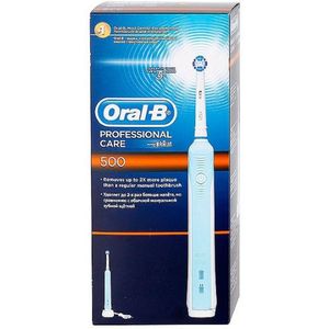 Braun Trizone500 Elektrische tandenborstel, werkt op batterijen, 6 uur, wit/blauw