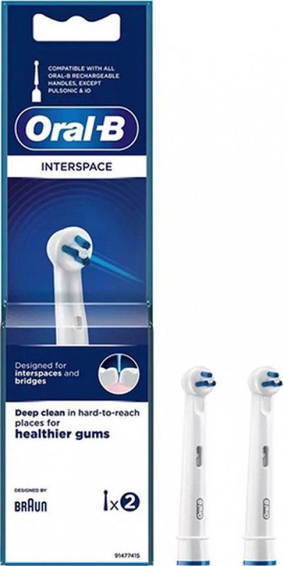 Oral-B Interspace - Opzetborstels - 2 stuks - Wit