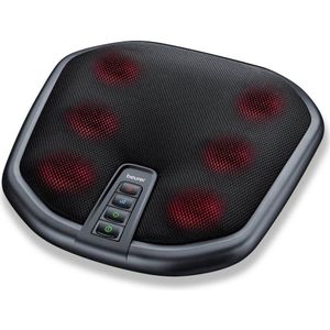 Beurer FM 70 Shiatsu voet- en rugmassageapparaat, kalmerende massage met inschakelbare warmtefunctie om spanning te verlichten, aangenaam materiaal, met automatische uitschakelfunctie