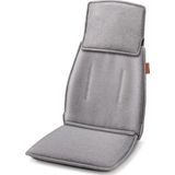 Beurer MG-330 GRIS MG 330 Shiatsu-massagezitkussen 3 massagezones en 2 intensiteiten diepwerkende massage voor nek boven- en onderrug hand-simulerende massage in het nekgedeelte grijs