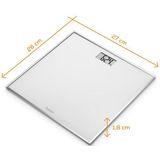 Beurer GS 120 Kompakt Rechthoek Wit Elektronische weegschaal