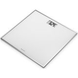 BEURER Personenwaage GS 120, kompakte Glaswaage aus Sicherheitsglas mit nur 1,8 cm Höhe, Tragkraft bis 150 kg, platzsparendes Format mit 27 x 26 cm