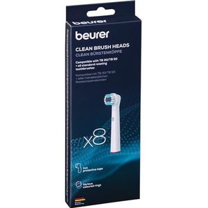 BEURER TB8 Clean Vervangende Opzetstuk voor Tandenborstel for Beurer TB30/50 8 st