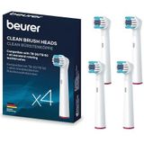 BEURER TB4 Clean Vervangende Opzetstuk voor Tandenborstel for Beurer TB30/50 4 st