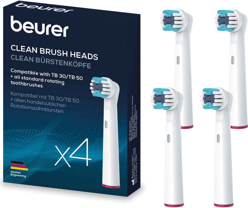 Beurer - TB 30/TB 50 - Opzetborstel - 2 Lengtes - Met Beschermkap