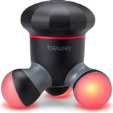Beurer MG 18 mini-massager, elektrisch handmassageapparaat voor zachte vibratiemassage, ideaal voor rug, nek, armen en benen, met LED-licht, draagbaar, zwart, per stuk