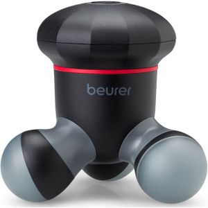 Beurer MG 18 Mini appareil de massage, appareil de massage manuel électrique pour un massage doux par vibrations, idéal pour le dos, la nuque, les bras et les jambes, avec lumière LED, portable, noir