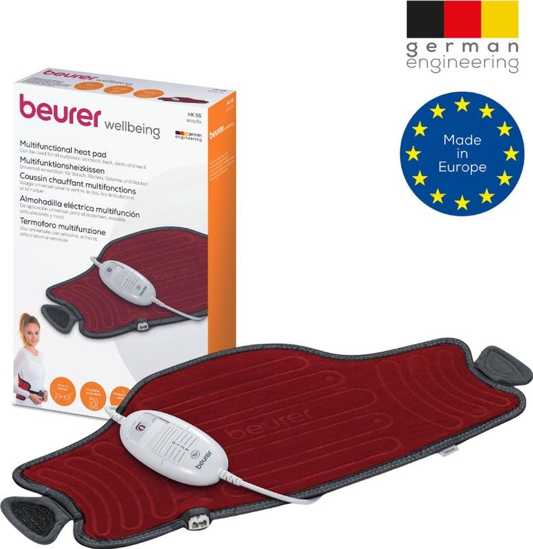 Beurer - HK 55 Easyfix - Warmtekussen - Velours - Ademend - Machinewasbaar