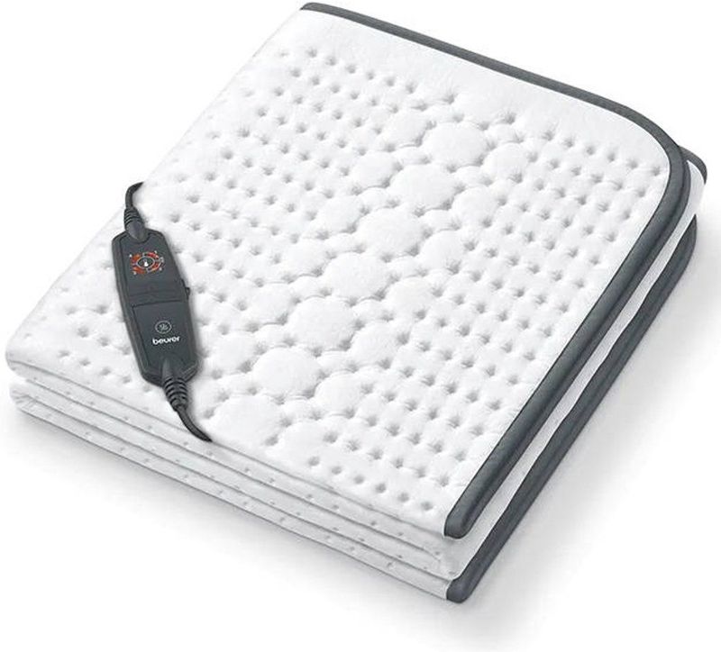 Beurer UB 60 Elektrisch onderdeken 60 W Wit Fleece