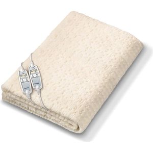 Beurer UB 86 Teddy Double Comfortabele Elektrische Onderdeke - met Teddypluch