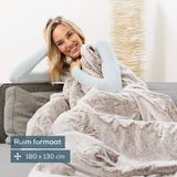 Beurer Warmtedeken Nordic Test: zeer goed Luxe elektrische bovendeken Ultrazachte Nordic fleece HD 75 Taupe