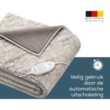 Beurer Warmtedeken Nordic Test: zeer goed Luxe elektrische bovendeken Ultrazachte Nordic fleece HD 75 Taupe