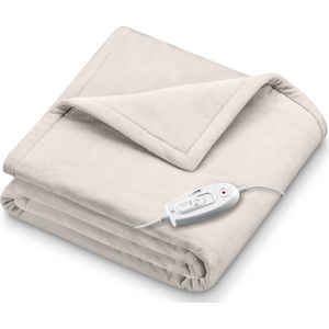 Sanitas SHD 70 - Elektrische Warmtedeken - Beige - 180 x 130 cm - Fleece - Machinewasbaar