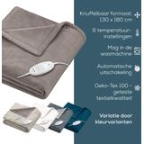 Beurer - HD 75 - Warmtedeken - Taupe - Fleece - 6 Warmtestanden