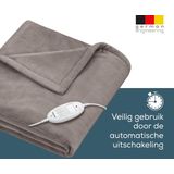 Beurer - HD 75 - Warmtedeken - Taupe - Fleece - 6 Warmtestanden