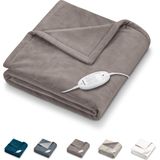 Beurer - HD 75 - Warmtedeken - Taupe - Fleece - 6 Warmtestanden