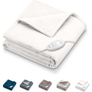 Beurer - HD 75 - Elektrische Warmtedeken - Wit - Fleece - Machinewasbaar
