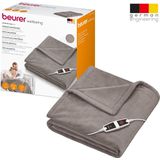 BEURER Heizdecke HD 150 XXL Cosy Taupe, kuschelig, maschinenwaschbar, mit Abschaltautomatik