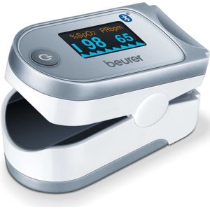 Beurer PO 60 Saturatiemeter, pulsoximeter met Bluetooth, bepaling van arteri�ële zuurstofverzadiging in bloed