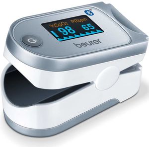 Beurer PO 60 pulsoximeter met Bluetooth, bepaling van de bloedzuurstofverzadiging