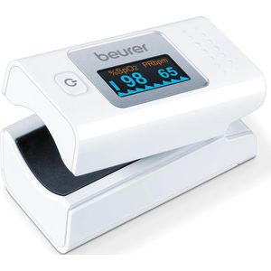 Beurer PO 35 Saturatiemeter - Pulse oximeter - Zuurstofmeter vinger - Hartslag - Medisch gecertificeerd - Incl. batterijen - 3 Jaar garantie - Wit