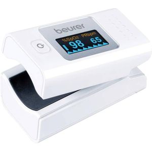 Beurer PO 35 Saturatiemeter - Pulse oximeter - Zuurstofmeter vinger - Hartslag - Medisch gecertificeerd - Incl. batterijen - 3 Jaar garantie - Wit