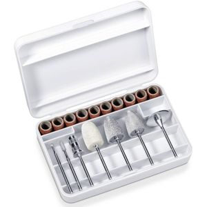 Beurer MP 52 Elektrische nagelvijl – Nagelfrees – Elektrisch manicure en pedicure apparaat - Slank design - 7 Opzetstukken - Links- en rechtsdraaiend - Snelheid traploos - Incl. netadapter / opbergtasje - 3 Jaar garantie