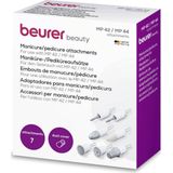 Beurer MP 42/MP 44 Manicure- en pedicure opzetstukken - Set van 7 opzetstukken van saffier en vilt - Beschermkapje