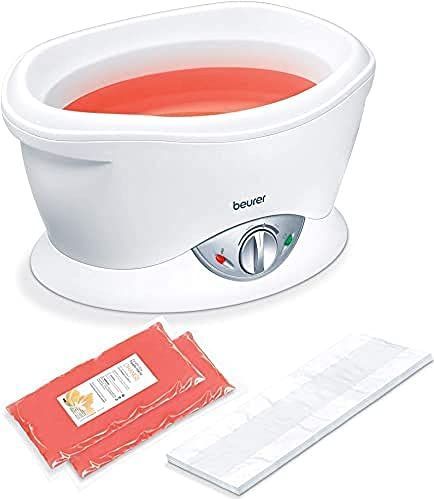 Beurer paraffinebad MP 70, elektrisch bad met paraffinewas en folie, hydrateert de huid
