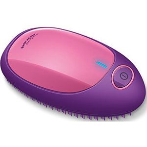 Beurer HT 10 Ionen Antiklit haarborstel - Detangler - Ionentechnologie - Incl. batterijen - 3 Jaar garantie - Roze/lila
