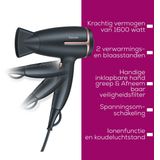 Beurer - HC 25 - Reishaardroger - Compact - 1600 Watt - Inklapbare Handgreep