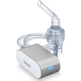Beurer IH 58 inhalator met compressor-persluchttechnologie voor de behandeling van de bovenste en onderste luchtwegen door middel van de verneveling van vloeibare geneesmiddelen, Grijs