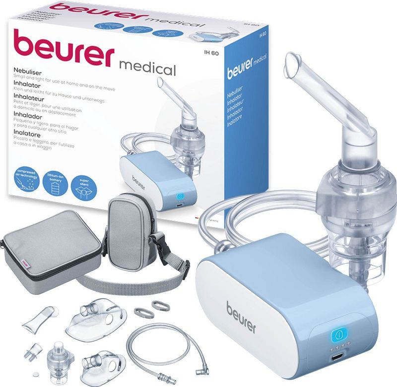 Beurer - IH 60 - Inhalator - Draadloos - Lithium-ionaccu - Inclusief Accessoires