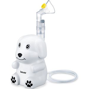 Beurer IH 24 Kids Inhalator - Inhalator voor kinderen vanaf 6 maanden - Hond Dr. Dog - Medisch apparaat - Vernevelaar - Aerosoltoestel - Incl. siliconenmaskers - Persluchttechnologie - Set accessoires - 5 Jaar garantie