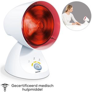 SENDERPICK 275W IR-lamp Warmtelamp - Infraroodlamp met vloerstandaard, Infrarood Rood licht Warmtetherapie voor thuisgebruik Infrarood lichttherapie