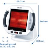 Beurer - IL 50 - Infraroodlamp - Keramisch glas - 300 Watt - Timer