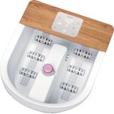 Beurer FB 65 Wellness Bain de pieds à bulles avec chauffage de l'eau et éclairage activable, station de pédicure rotative intégrée, massage relaxant par vibrations et bulles