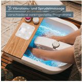 Beurer FB 65 Wellness-voetspa met waterverwarming en schakelbare verlichting, geïntegreerd roterend pedicurestation, ontspannende vibratie- en bubbelmassage