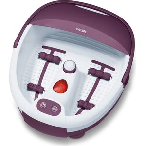 Beurer FB 21 Elektrisch voetenbad - Voetmassage - Trillings- en bubbelmassage - Voetreflex rollers - Infraroodlichtveld - 3 Pedicure opzetstukken - Tot schoenmaat 49 - Warm water blijft warm - Handvat - 60 Watt - 3 Jaar garantie