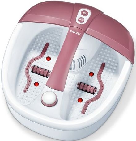 Beurer - FB 35 - Elektrisch Voetenbad - Voetmassage - Trillings-en Bubbelmassage - Aromatherapie - Infrarood Lichtpunten - 3 Opzetstukken voor Pedicure - 3 Jaar Garantie