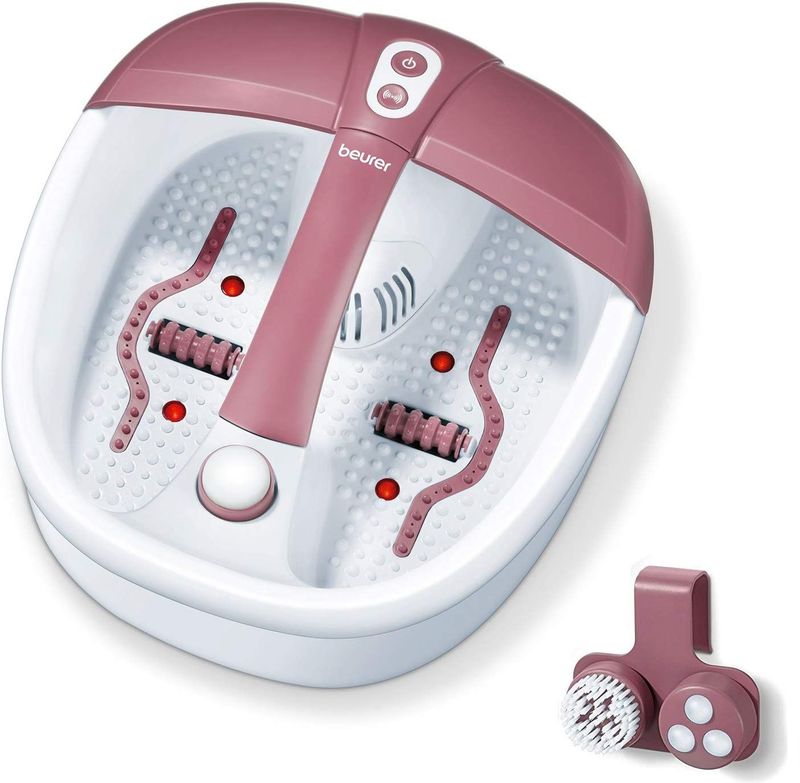 Beurer Bain de pieds FB 35 avec massage vibrant et effervescent pour vos pieds, 41 x 38 x 17 cm